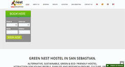 Desktop Screenshot of nesthostelsansebastian.com